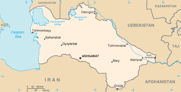 turkmenistan haritasi