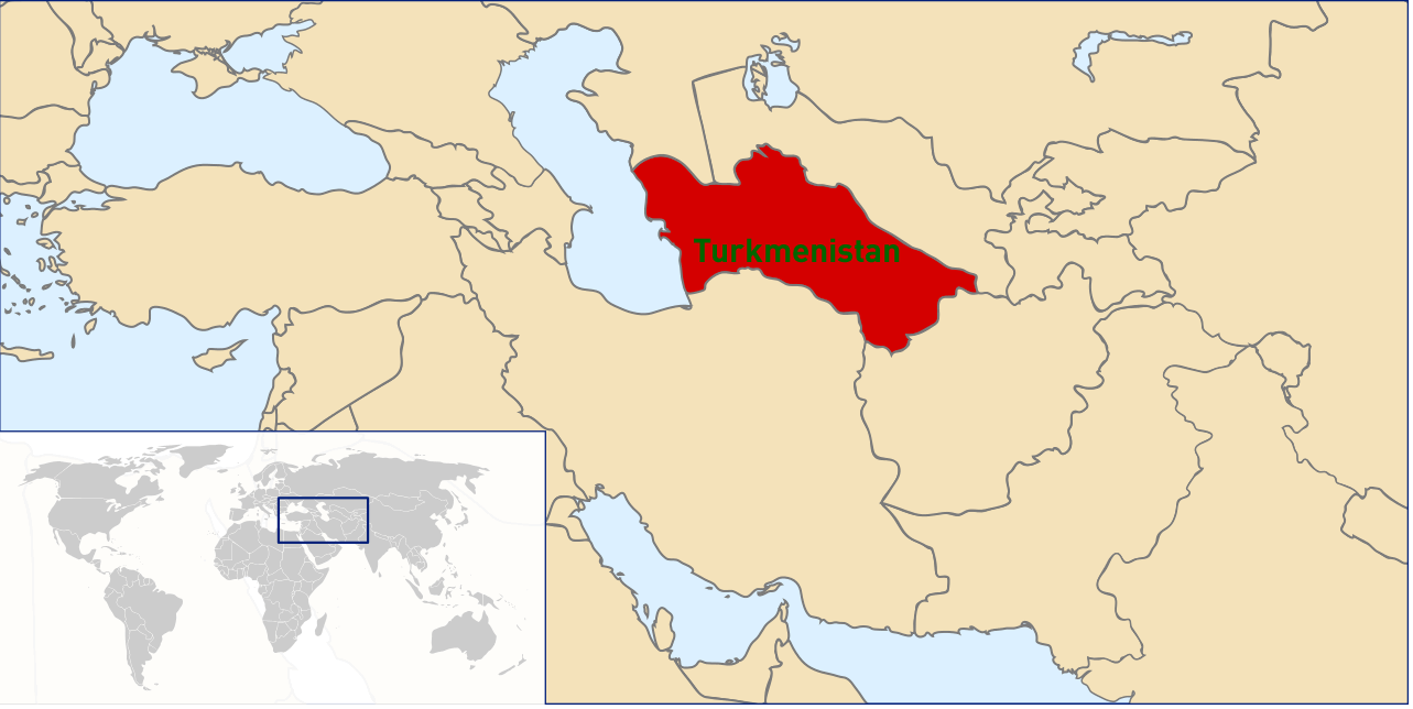 turkmenistan dunyada nerede
