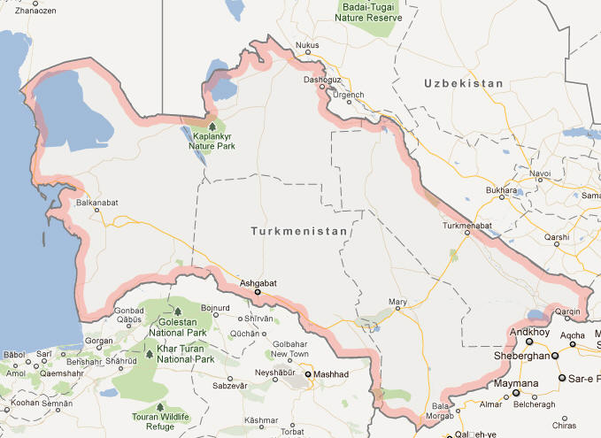 Turkmenistan haritalar