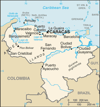 venezuela haritasi