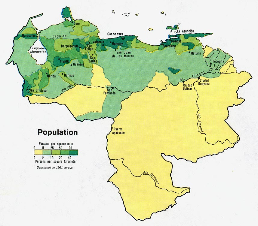 venezuela nufus haritasi 1972