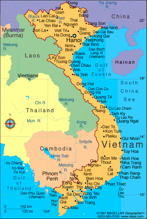 haritalar vietnam