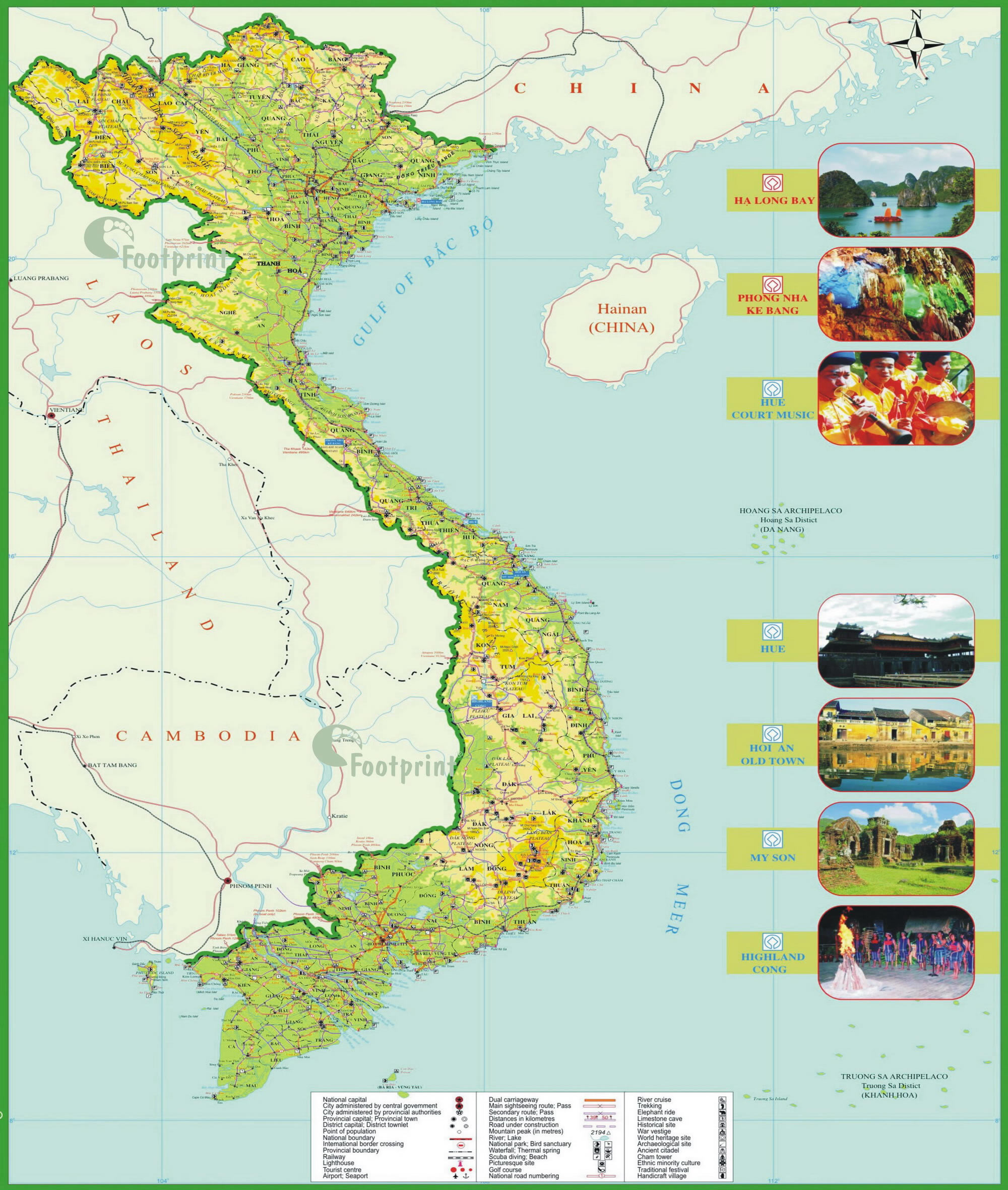 turistik haritasi vietnam