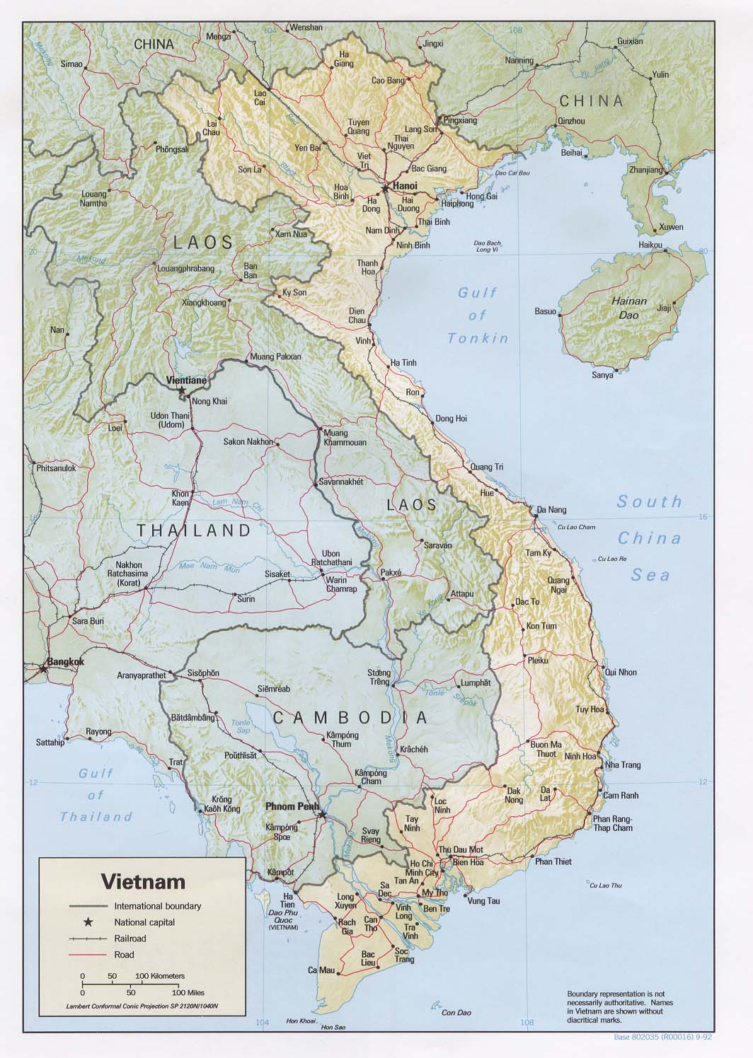 vietnam fiziki haritasi