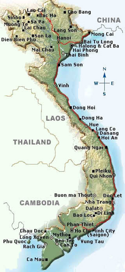 vietnam haritalar