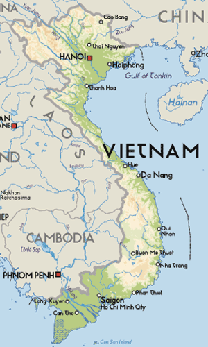 vietnam haritasi hanoi