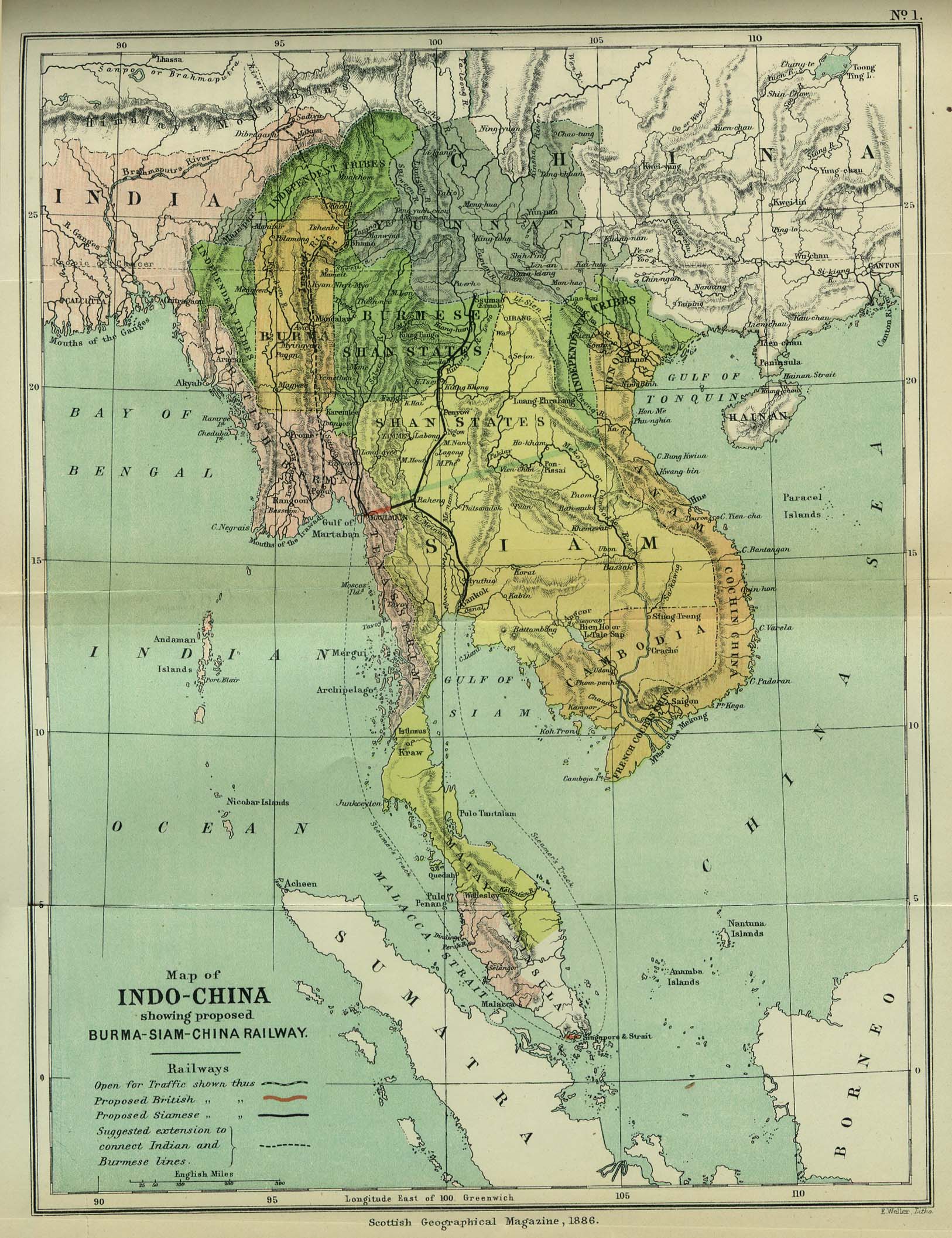 vietnam haritasi indo cin 1886