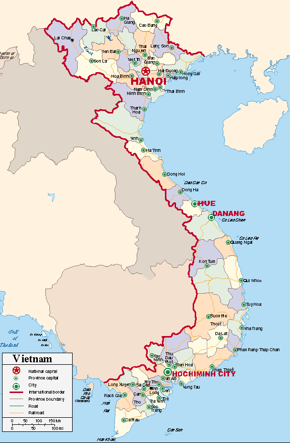 vilayet haritasi vietnam