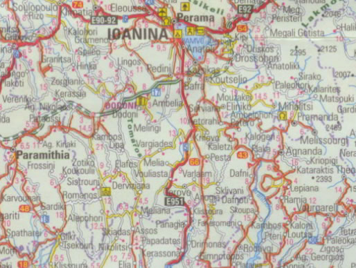 Ioannina yol haritasi