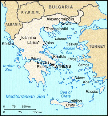 yunanistan haritasi