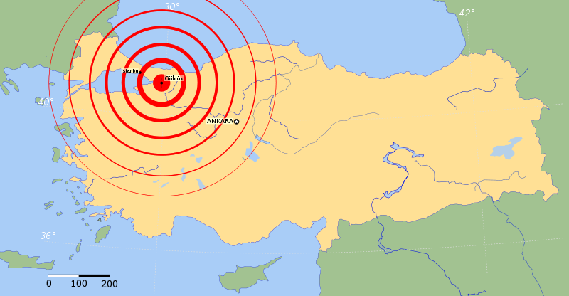 1999 izmit deprem haritasi