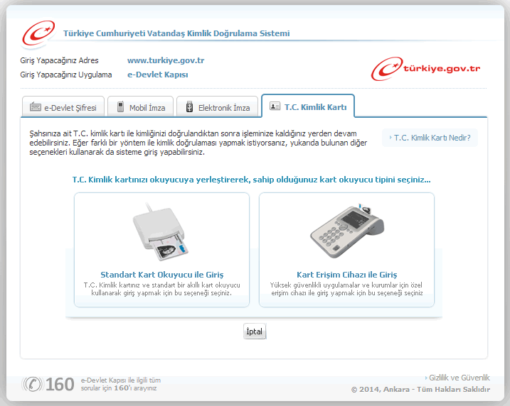 e devlet tc kimlik kartı