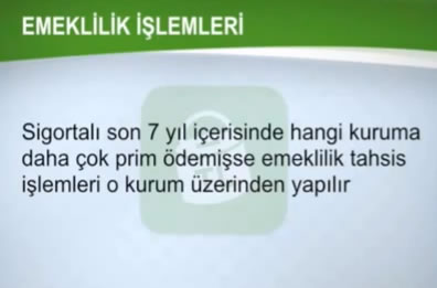 SGK ve Bağkur Hizmet Birleştirmesi