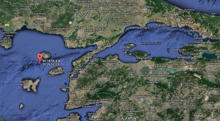 İstanbul Çanakkale Depremi Haritası 23 Mayıs 2014