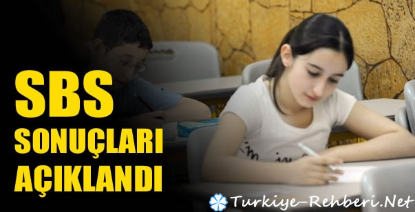 2013 Yılı 8. Sınıf Seviye Belirleme SBS Sonuçları Açıklandı.