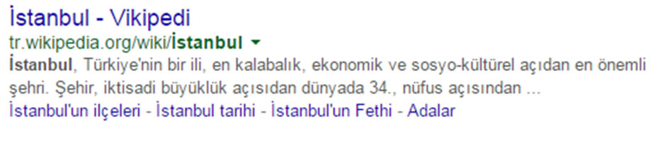 seo google arama sonucu