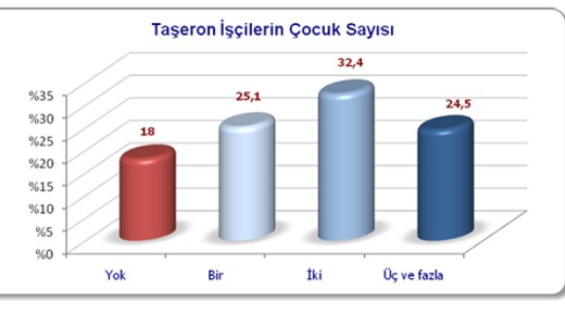 Taşeron İşçilerin Çocuk Sayısı