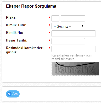 Eksper Rapor Sorgulama