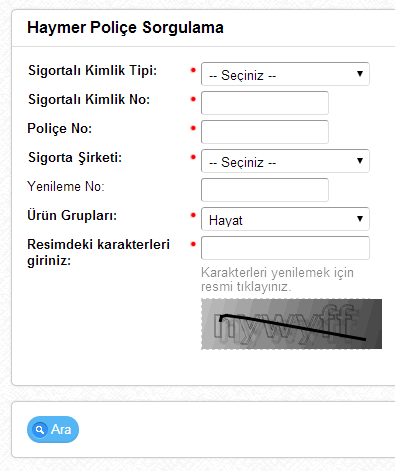 Hayat Poliçesi Sorgulama