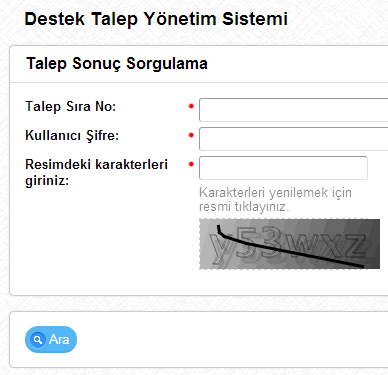 Sigorta Talep Sonuç Sorgulama