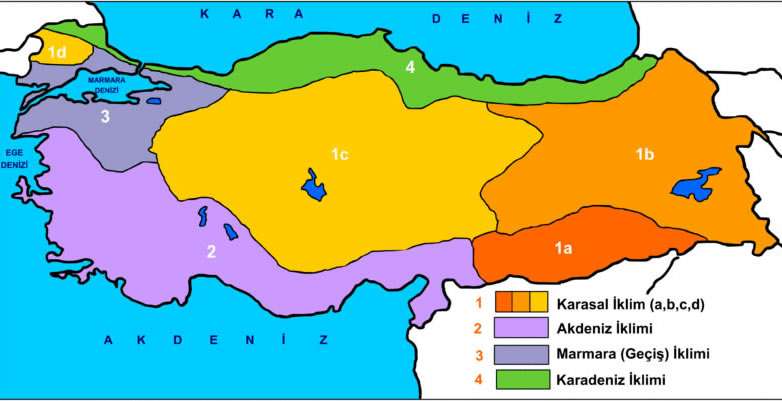 Türkiye İklim Haritası