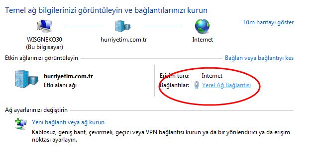 windows 7 dns ayarı 3