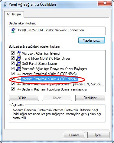 windows 7 dns ayarı 5