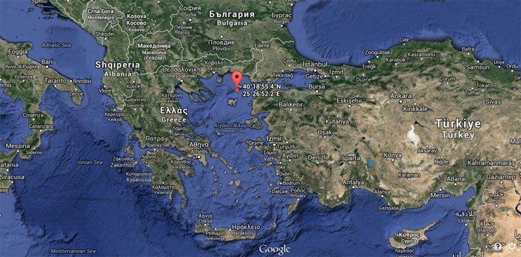 Çanakkale Depremi Haritası - 23 Mayıs 2014 saat 12.25 40 saniye