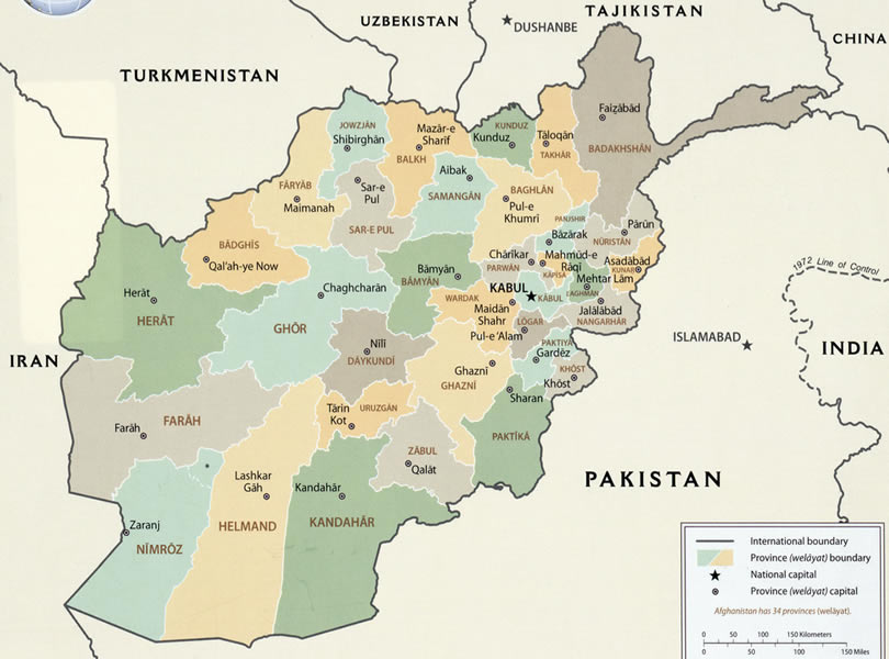 Afganistan Haritası