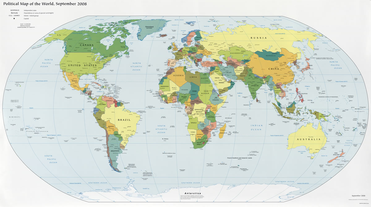 politik harita Dünya