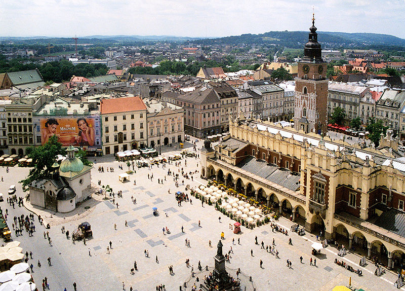 Krakow meydani Polonya