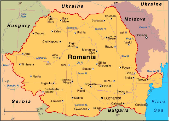 Romanya Haritası