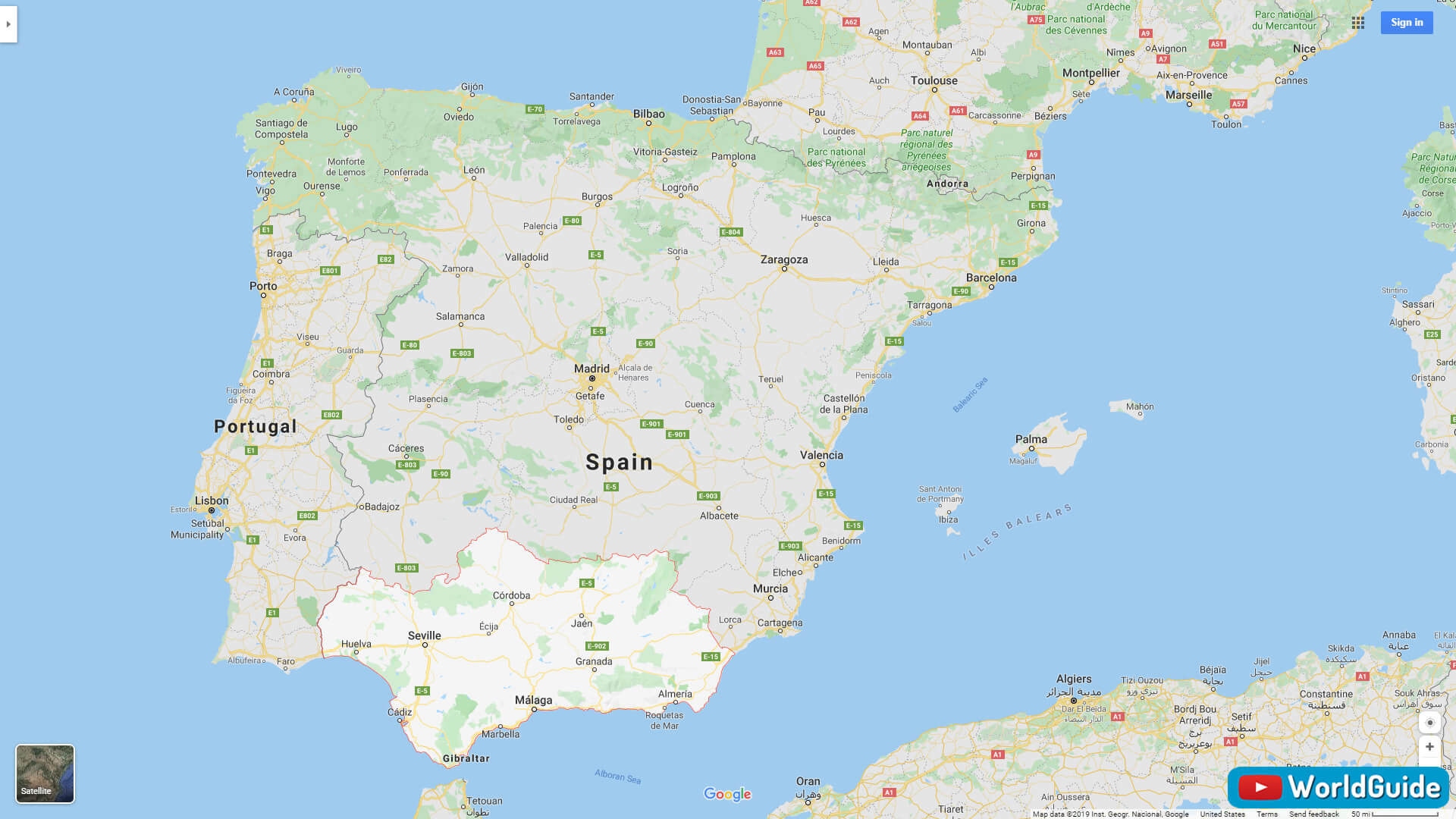 Endülüs İspanya Siyasi Haritası